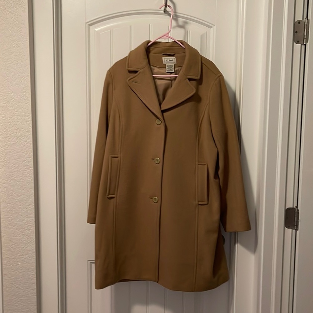 Womens wool dress coat by LL Bean
